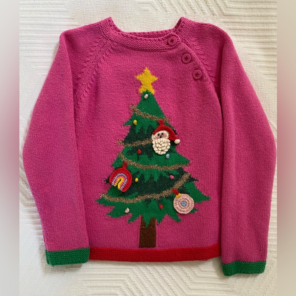 Mini Boden Christmas sweater, 3-4y